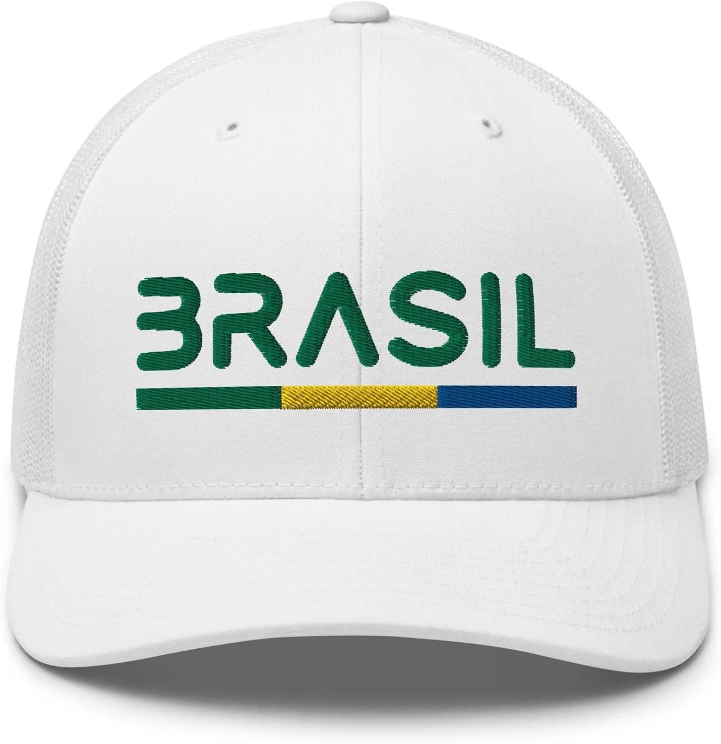 Minimal Brasil Flag Trucker Cap Mesh Brazil Trucker Hat