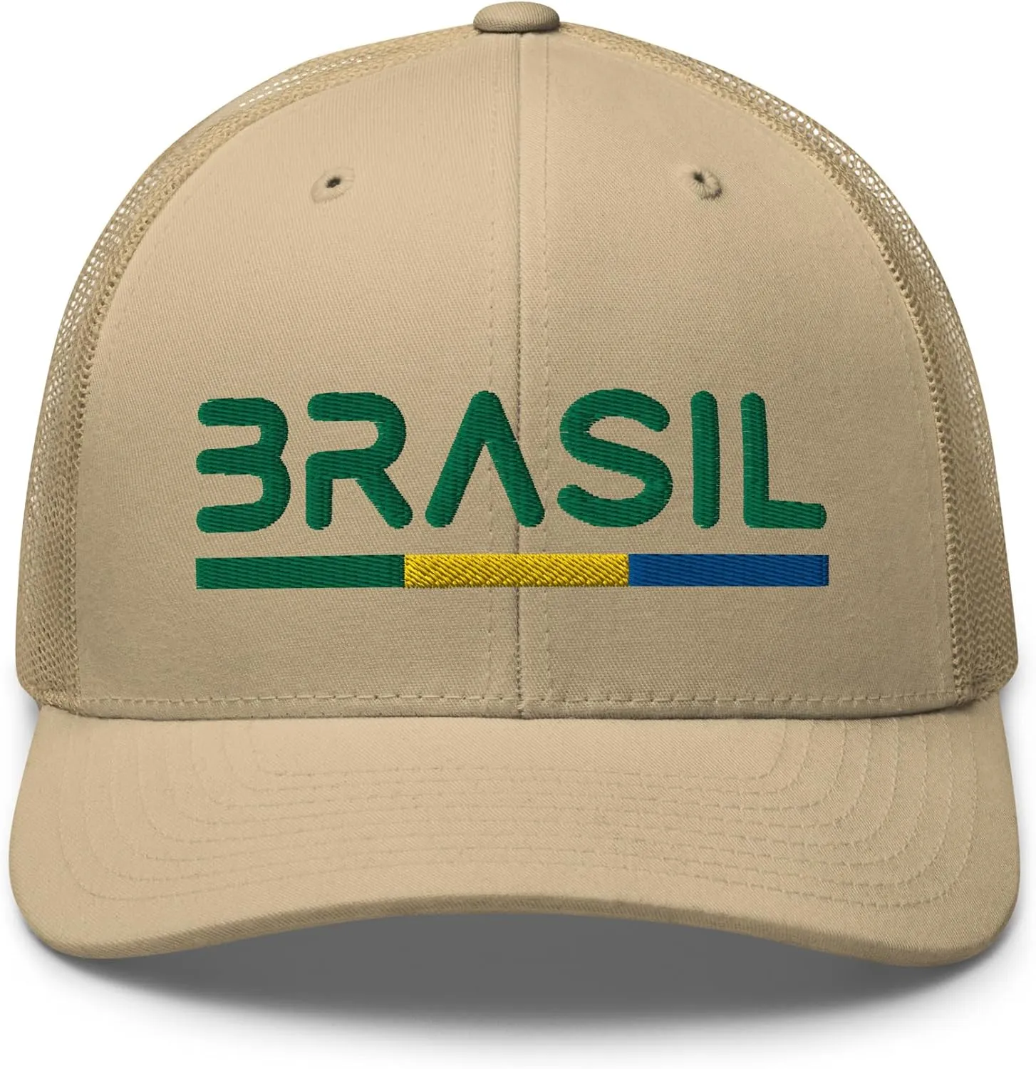 Minimal Brasil Flag Trucker Cap Mesh Brazil Trucker Hat