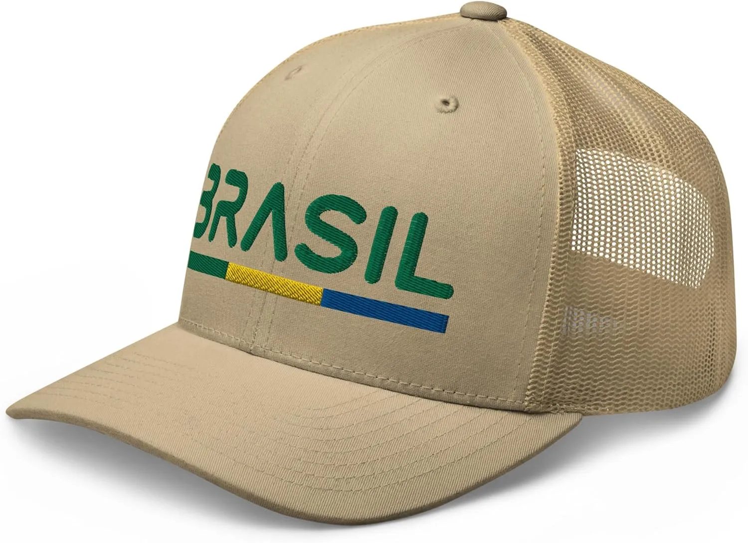 Minimal Brasil Flag Trucker Cap Mesh Brazil Trucker Hat