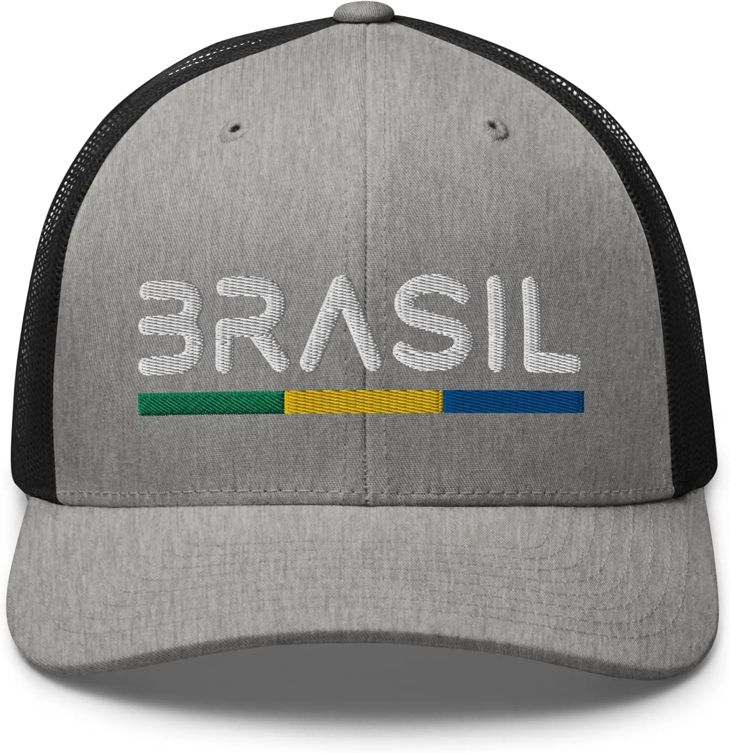 Minimal Brasil Flag Trucker Cap Mesh Brazil Trucker Hat