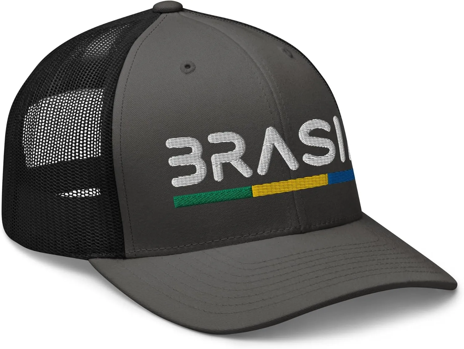 Minimal Brasil Flag Trucker Cap Mesh Brazil Trucker Hat