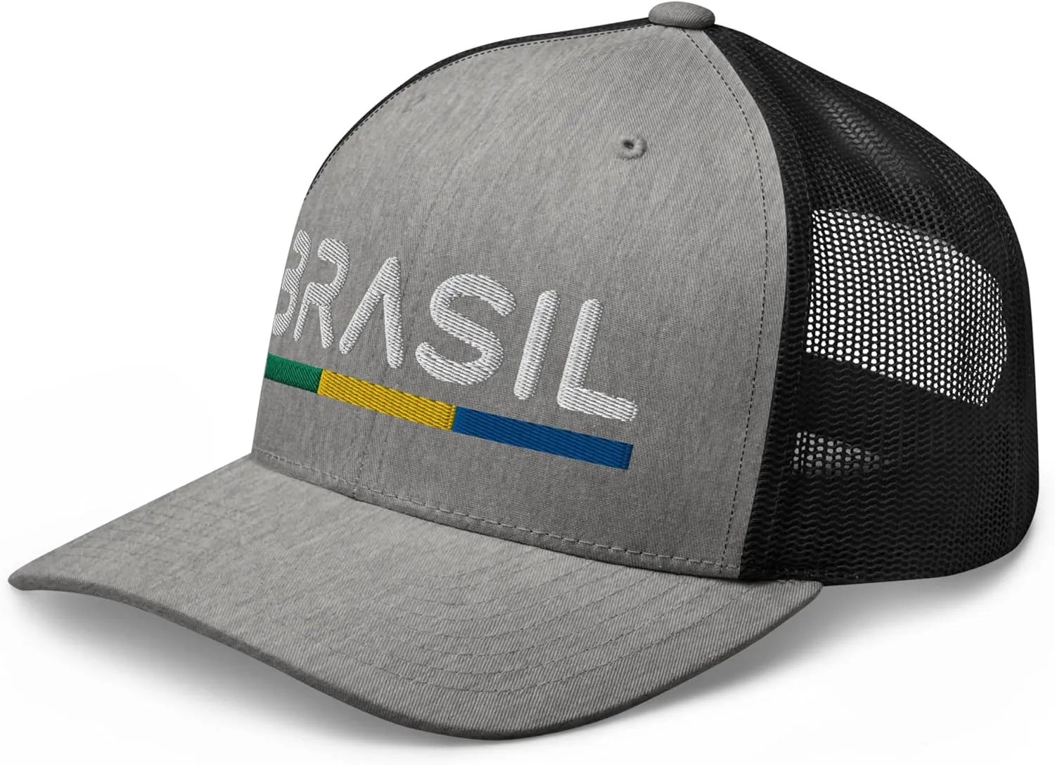 Minimal Brasil Flag Trucker Cap Mesh Brazil Trucker Hat