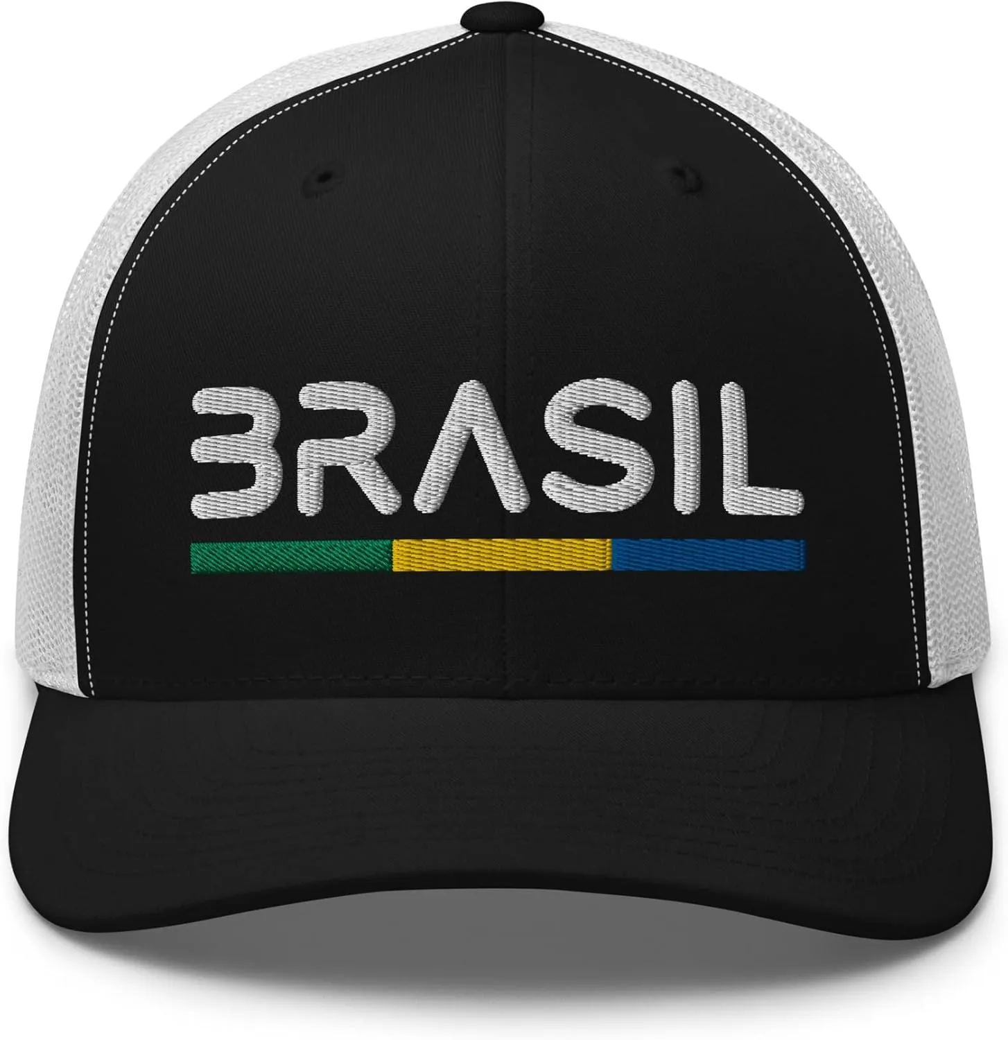 Minimal Brasil Flag Trucker Cap Mesh Brazil Trucker Hat