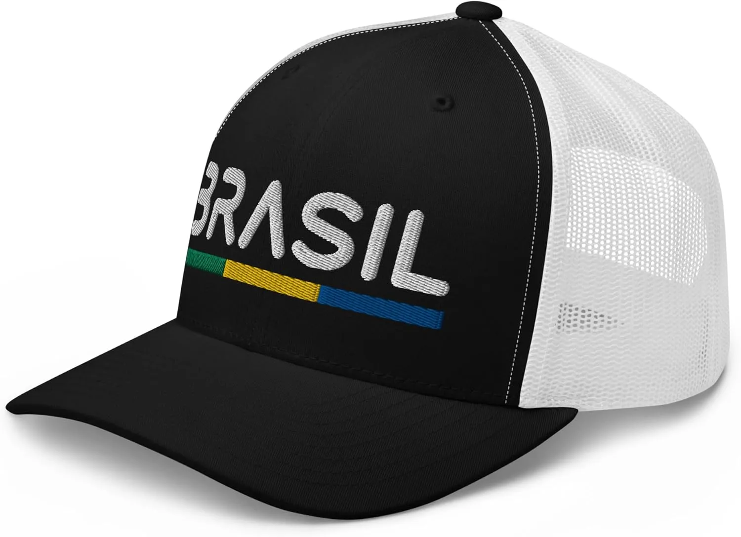 Minimal Brasil Flag Trucker Cap Mesh Brazil Trucker Hat