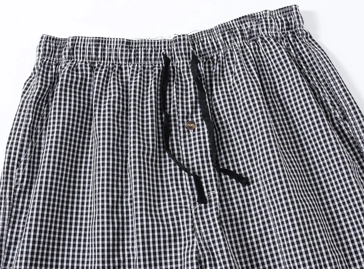 MoFiz Men's Pajama Bottom Pants Sleepwear Lounging Relaxed House PJS Pants with Drawstring Button Fly 3-Pack