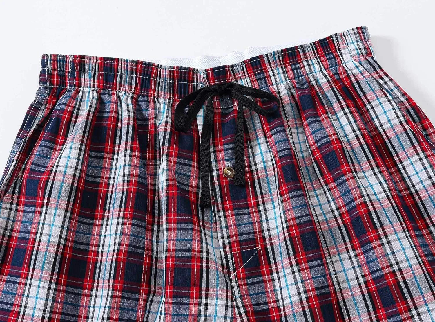 MoFiz Men's Pajama Pants Ultra Lightweight Pjs Bottoms Sleepwear Bottom Pants with Pocket Drawstring 3-Pack