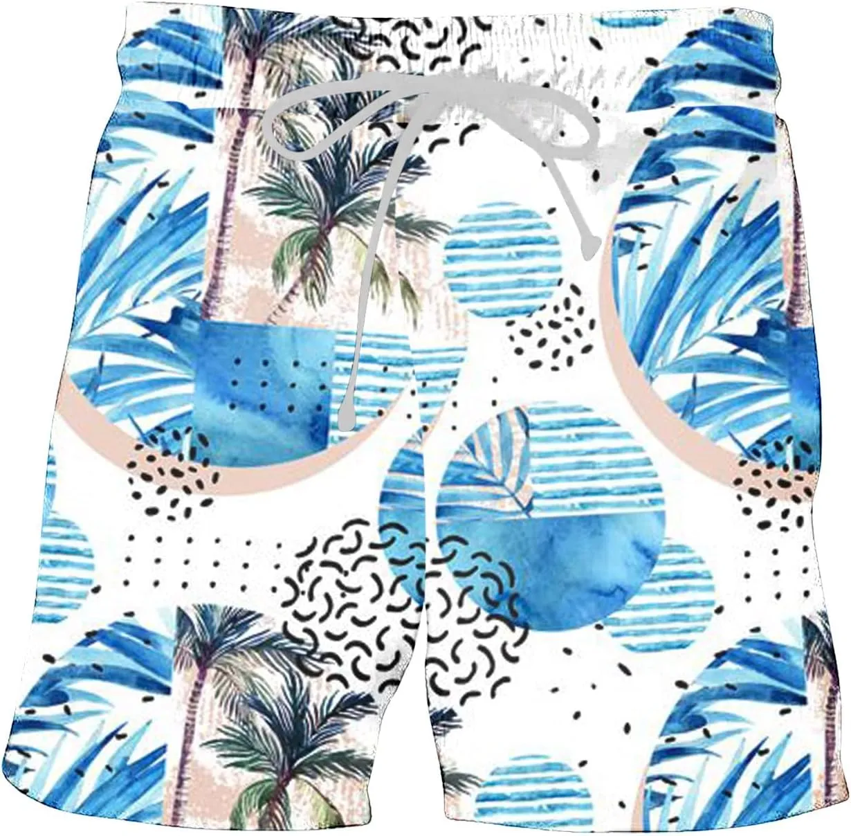 Muscularfit Mens Stretch Swim Trunks 5 Inch Inseam Beach Surfing Board Shorts Hawaiian Summer Bathing Suit Quick Dry Swimwear