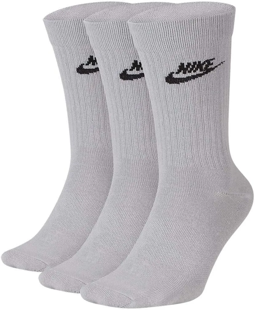 Nike Everyday Essential Crew Socks Grey Large Men 8-12