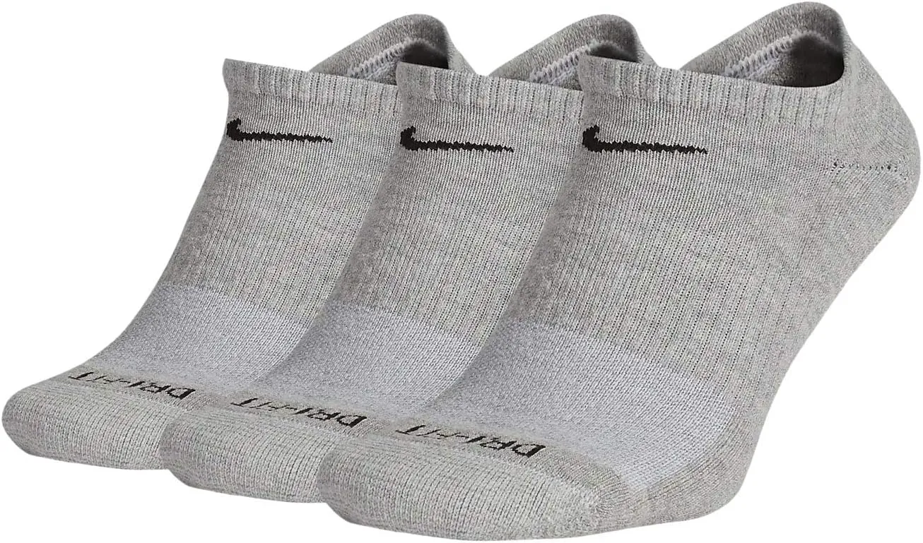 Nike Everyday Plus Cushion No Show Socks 3-Pair Pack