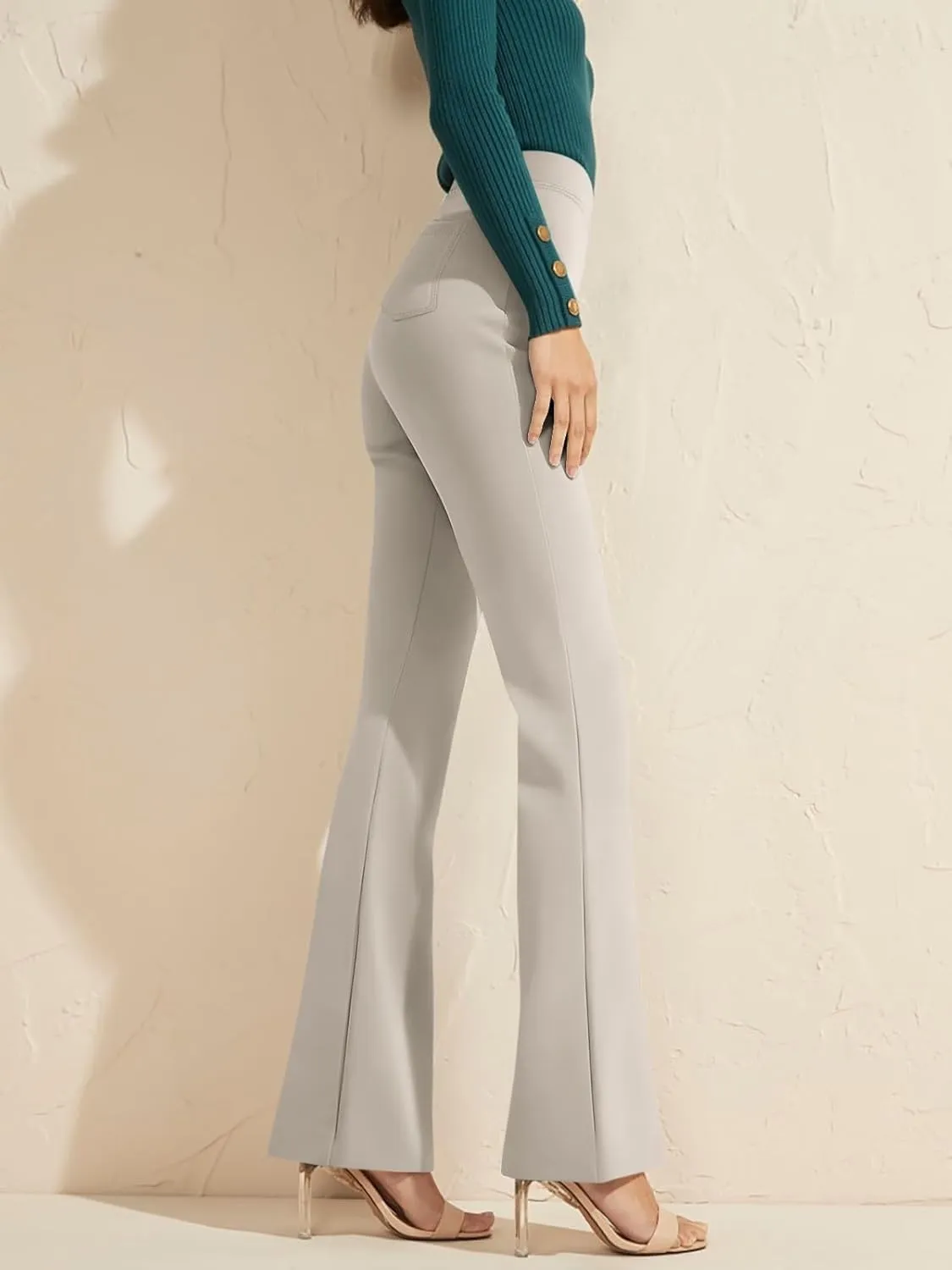 NIMIN Womens Dress Pants High Waisted Flare Casual Slacks for Women Stretchy Boot Cut Work Trousers with Pockets 2025