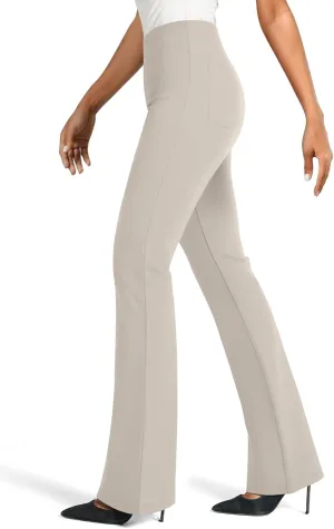 NIMIN Womens Dress Pants High Waisted Flare Casual Slacks for Women Stretchy Boot Cut Work Trousers with Pockets 2025