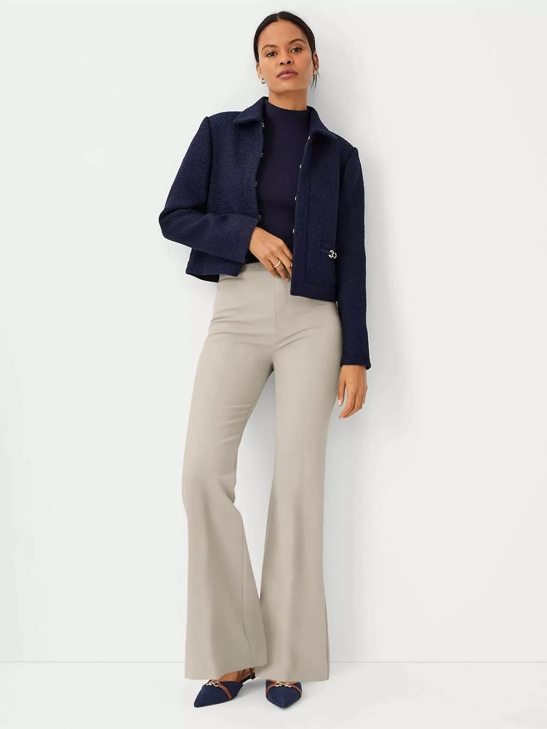 NIMIN Womens Dress Pants High Waisted Flare Casual Slacks for Women Stretchy Boot Cut Work Trousers with Pockets 2025