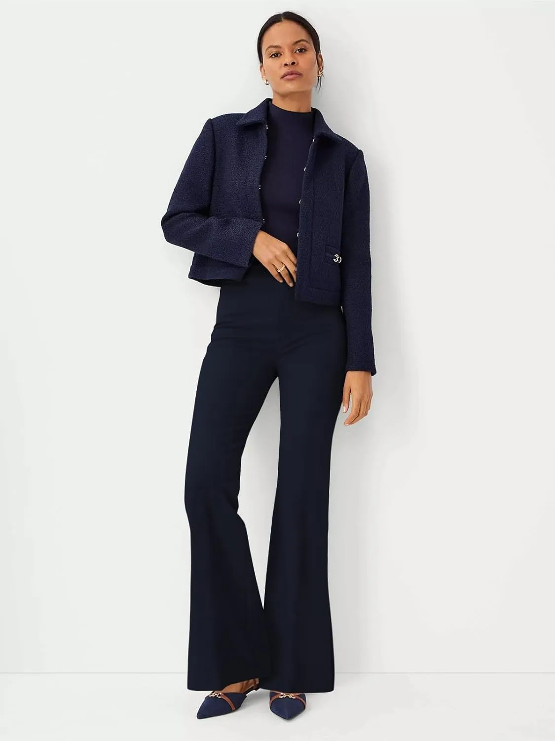 NIMIN Womens Dress Pants High Waisted Flare Casual Slacks for Women Stretchy Boot Cut Work Trousers with Pockets 2025