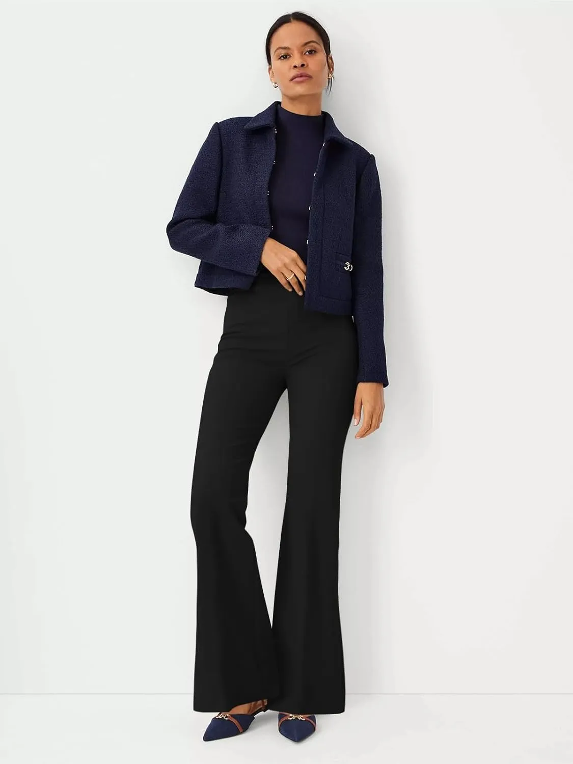 NIMIN Womens Dress Pants High Waisted Flare Casual Slacks for Women Stretchy Boot Cut Work Trousers with Pockets 2025