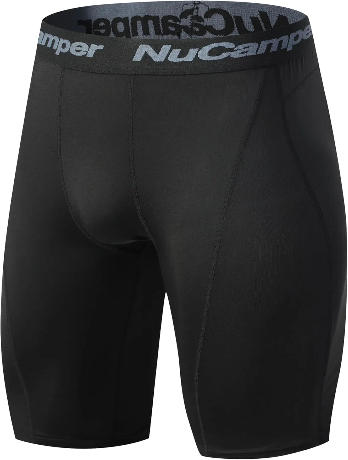NuCamper Men's Compression Shorts Spandex Gym Baselayer Underwear Performance Workout Boxer Briefs Cool Dry Active Supporter