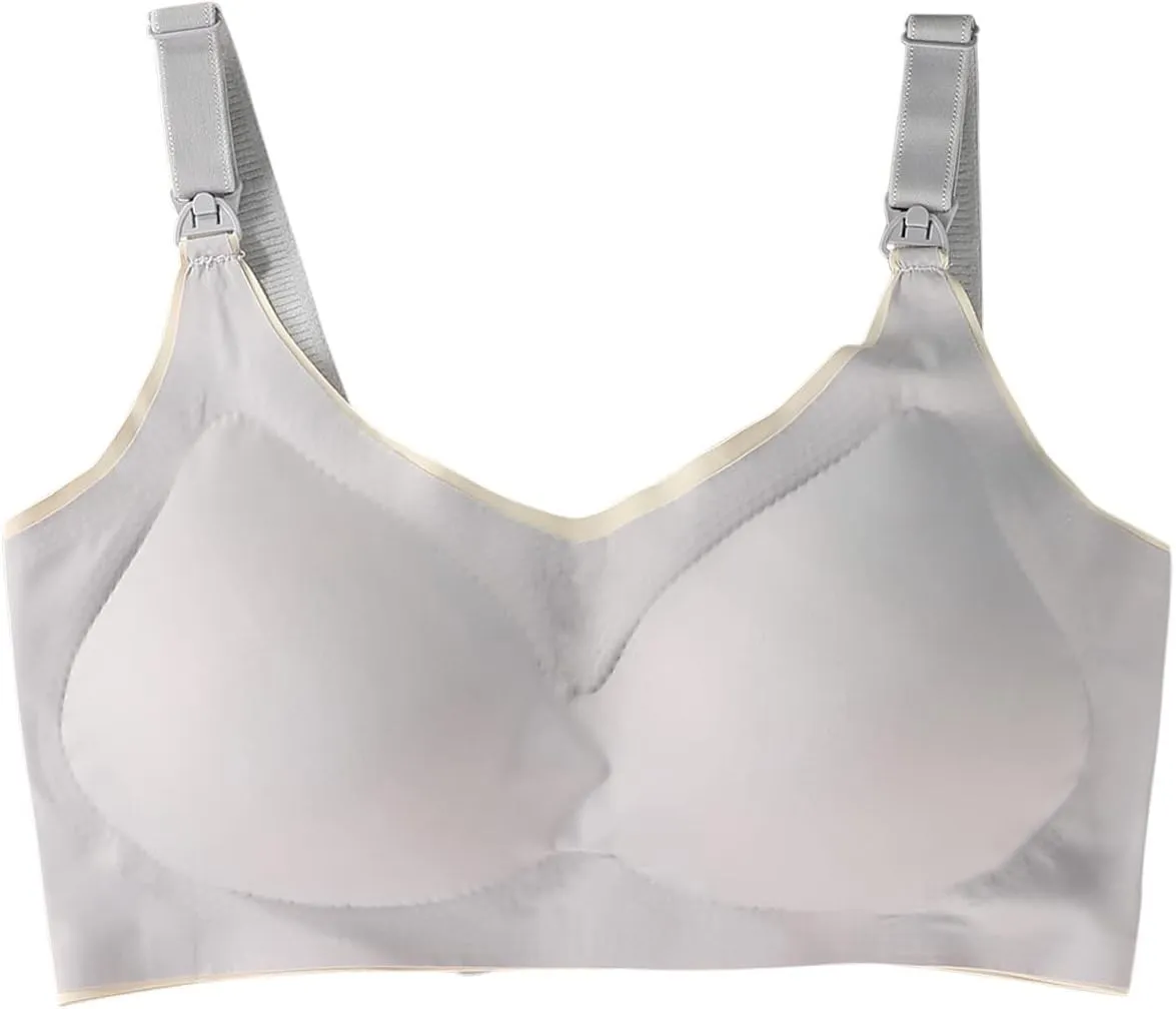 Nursing Bras for Breastfeeding Pregnancy Bra Seamless Maternity Bra Breathable Classic Nursing Bras Sleep Bralette