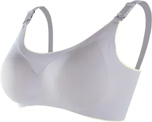 Nursing Bras for Breastfeeding Pregnancy Bra Seamless Maternity Bra Breathable Classic Nursing Bras Sleep Bralette