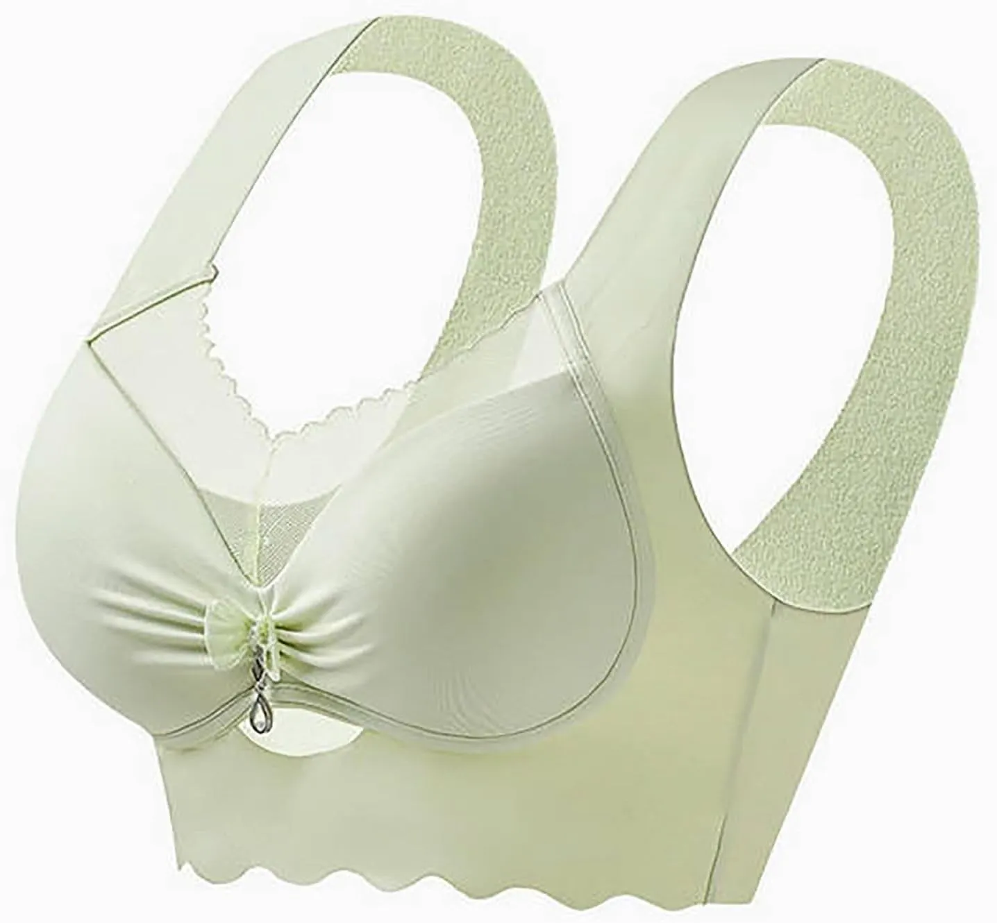 Oversize Seamless Bras for Women Sexy Push Up Front Pleated No Underwire Underwear Sexy Lace Breathable Bralettes