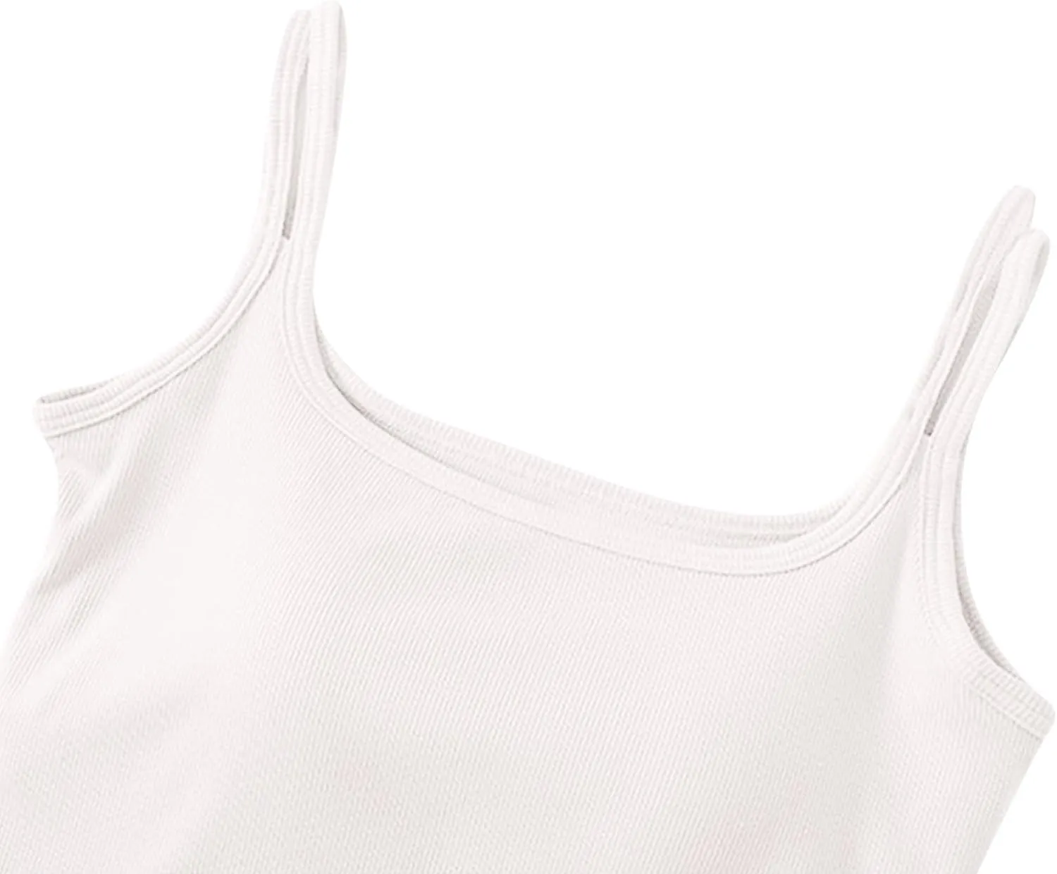 Padded Tank Tops for Women Pure Classic Fit Smooth Soft High Stretch Basic Tanks Casual Trendy Undershirts