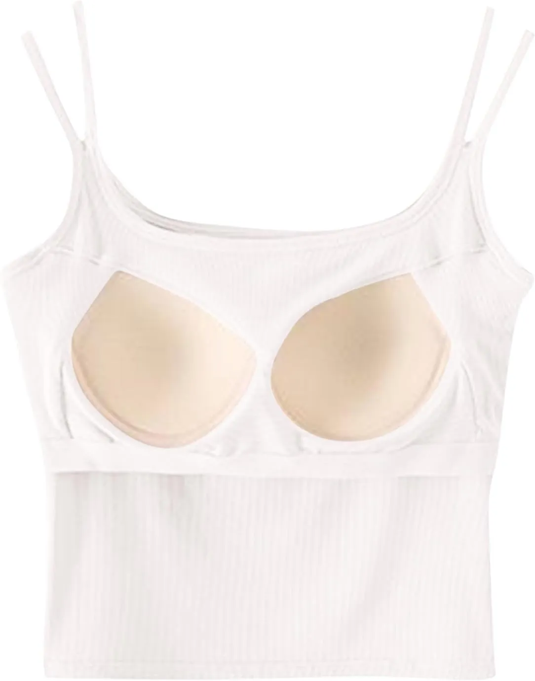 Padded Tank Tops for Women Pure Classic Fit Smooth Soft High Stretch Basic Tanks Casual Trendy Undershirts