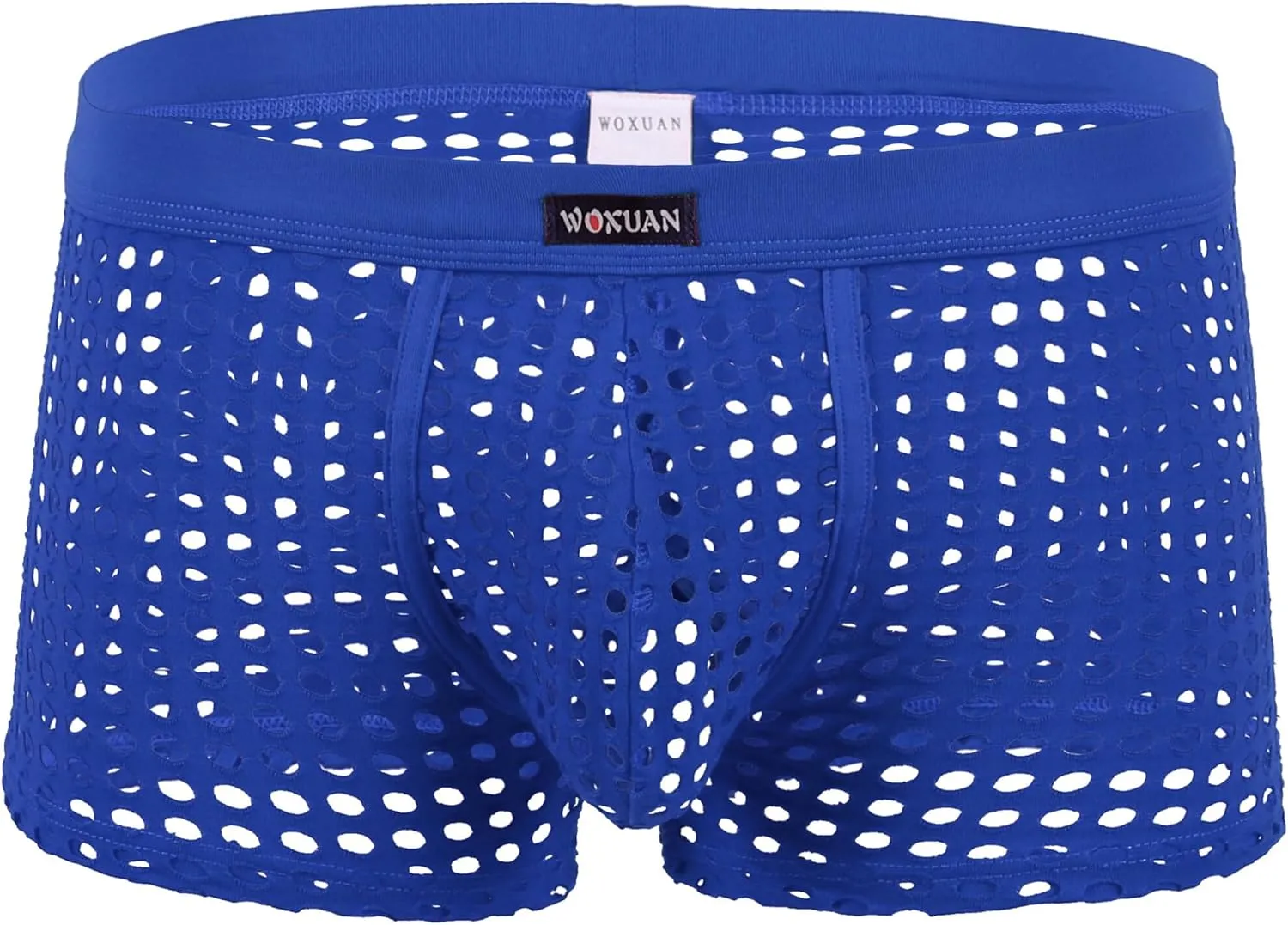 Panegy Men's Muscle Shorts Fishnet Openwork Boxer Shorts Workout Running Gym Mesh Hot Shorts Swim Trunks