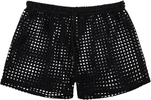 Panegy Men's Muscle Shorts Fishnet Openwork Boxer Shorts Workout Running Gym Mesh Hot Shorts Swim Trunks