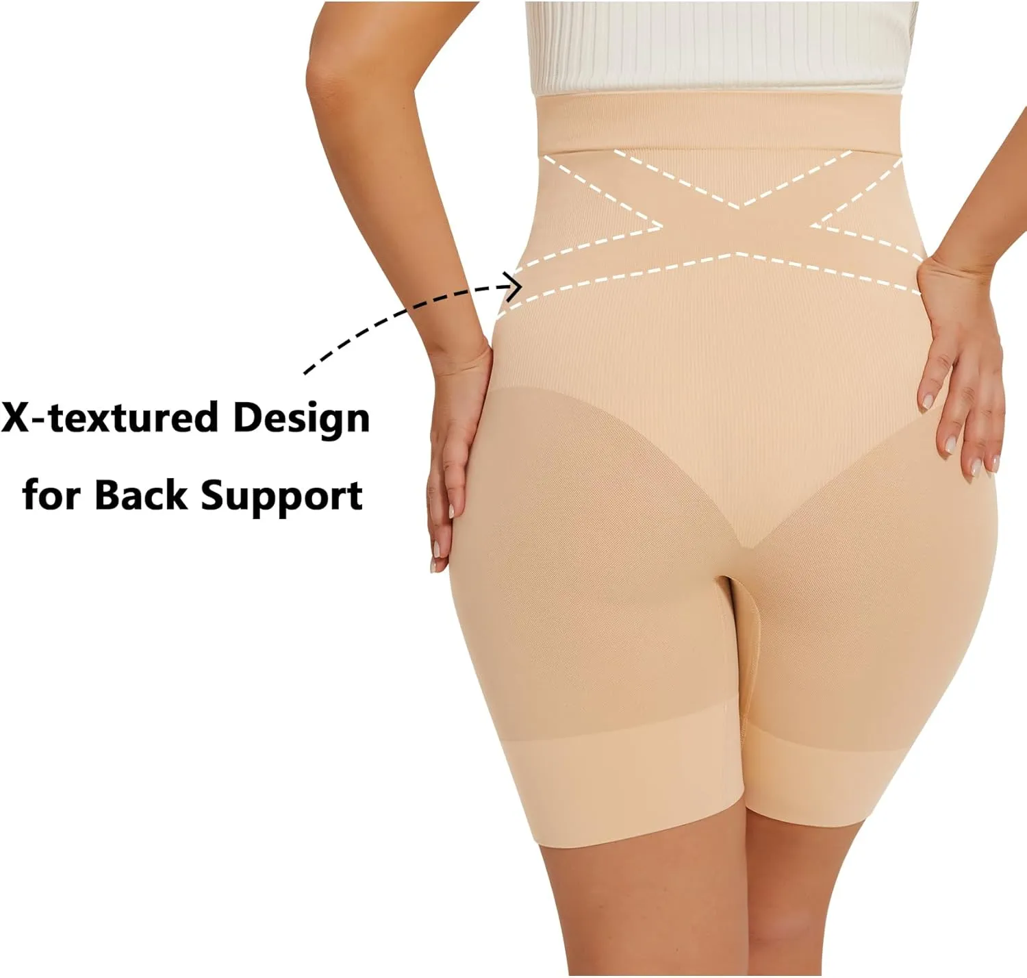 Peauty Seamless Maternity Shapewear & Underwear 2-in-1, Non-Roll Edge Pregnancy Shorts Essentials Maternity Dress(S-3XL)