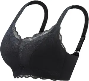 Plus Size Bralettes for Women Soft High Support No Underwire Everyday Bras Sexy Solid Breathable Seamless Underwear