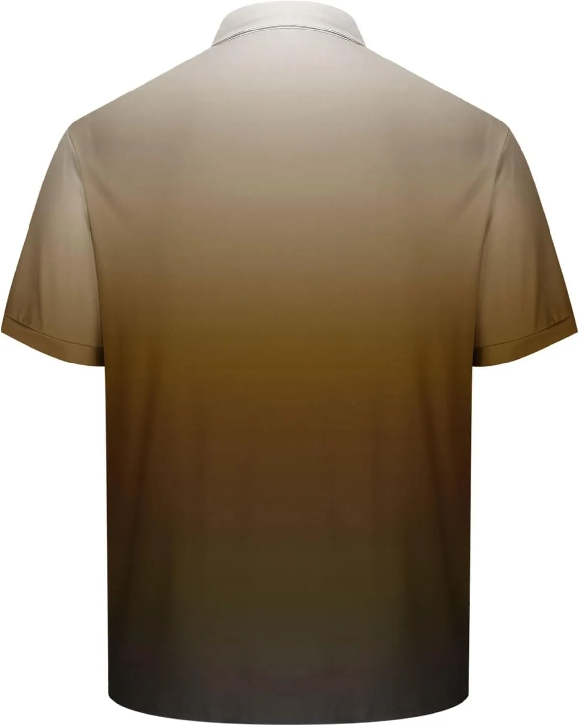 Polo Shirts for Men Short Sleeve Button Down Collar Gradient Tee Dressy Casual Business Work Tshirt Summer Golf Tops