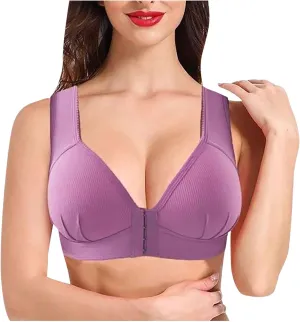 Push up Bra for Women Plus Size Bras Full Coverage Front Closure