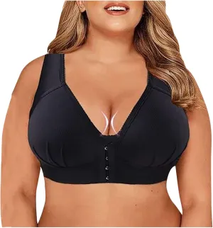 Push up Bra for Women Plus Size Bras Full Coverage Front Closure