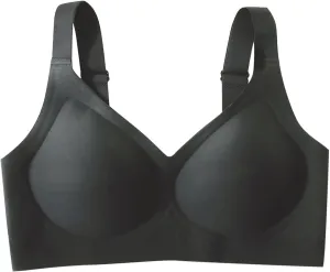 Push Up Bra for Women Solid Seamless Full Coverage No Underwire Wireless Adjustable Straps Soft Comfy Everyday Bras