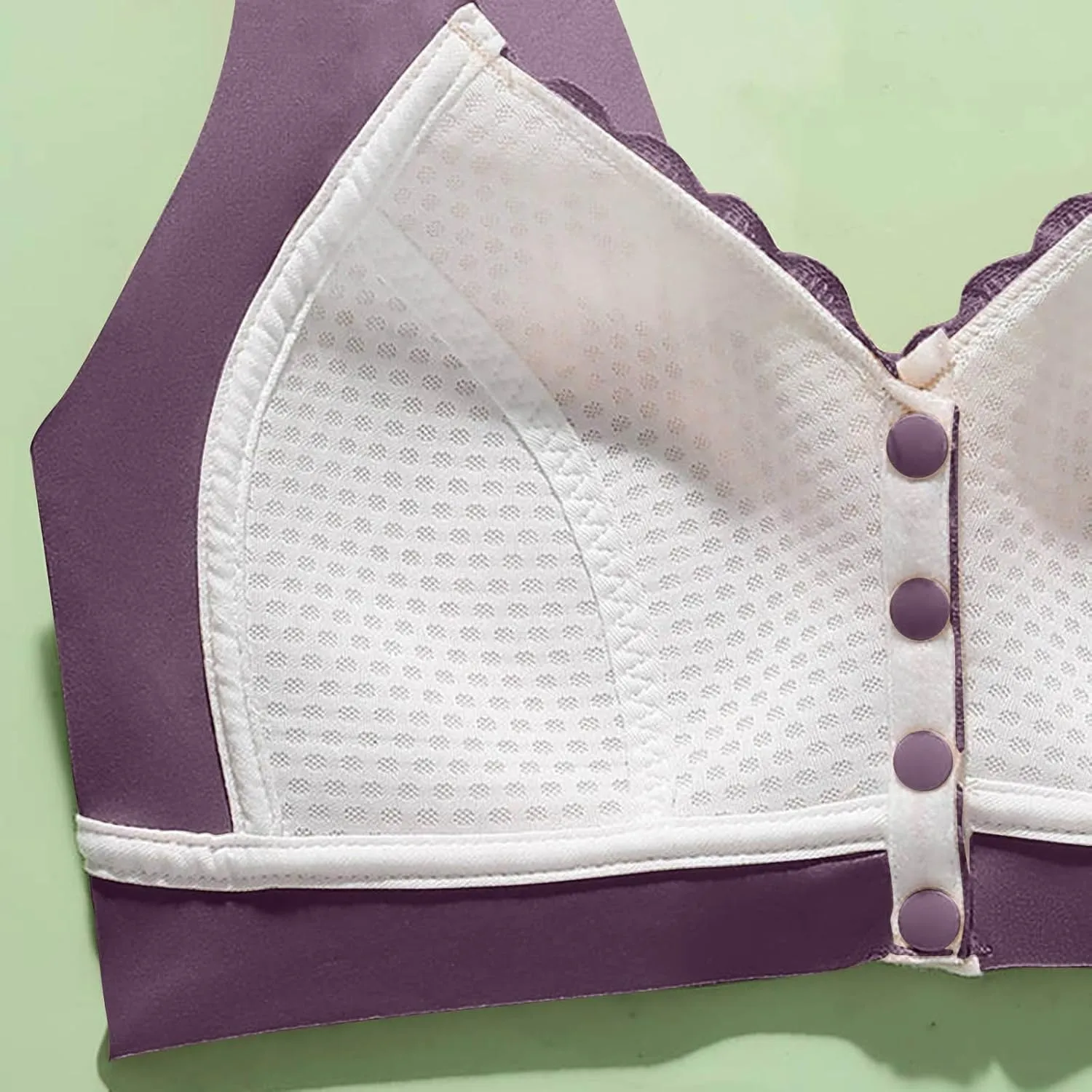 Push Up Bras for Women Sexy Lace Embroidery Brassiere 2025 Seamless Wireless Front Closure Everyday Sleeping Bras