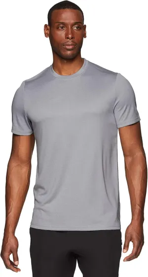 RBX Active Men's Athletic Performance Gym Workout Ventilated Mesh Short Sleeve Crewneck T-Shirt