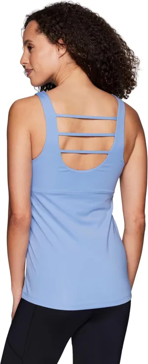 RBX Active Women's Bra Top Ventilated Gym Yoga Running Tank Top with Shelf Bra