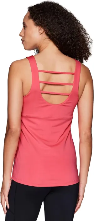RBX Active Women's Bra Top Ventilated Gym Yoga Running Tank Top with Shelf Bra