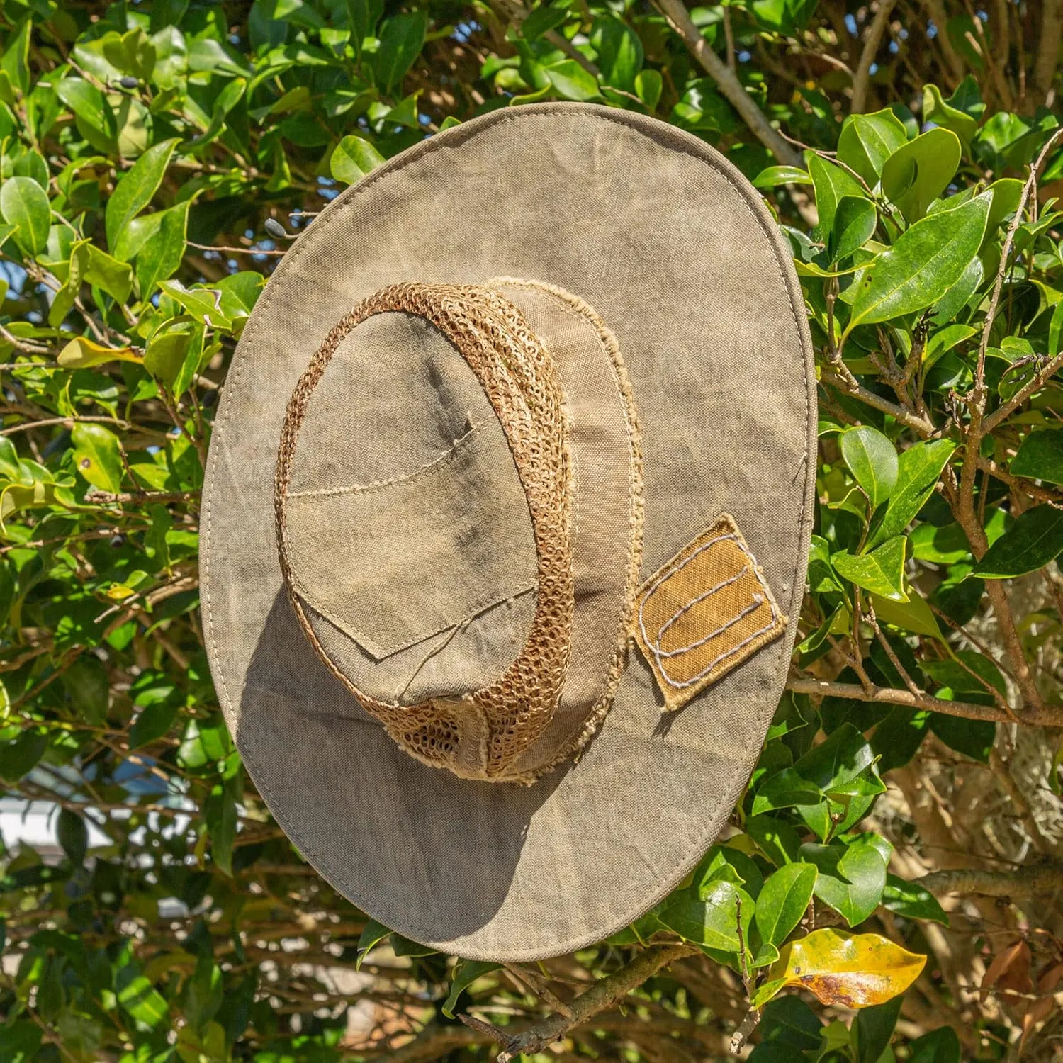 Real Deal Brazil Brisa Ventilated Recycled Tarp Hat, Handcrafted in Brazil