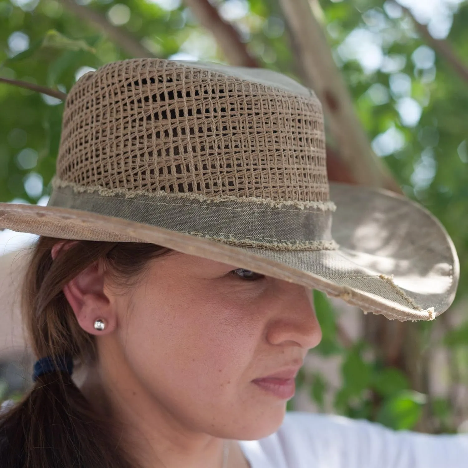 Real Deal Brazil Brisa Ventilated Recycled Tarp Hat, Handcrafted in Brazil
