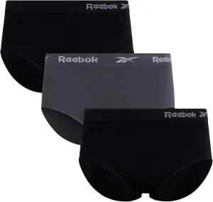 Reebok Women's Briefs - 3 Pack Performance High Waisted Seamless Underwear for Women (Sizes: S-XL, Extended Plus Size: 1X-3X)