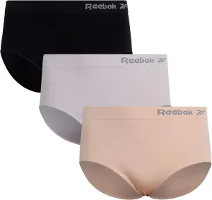 Reebok Women's Briefs - 3 Pack Performance High Waisted Seamless Underwear for Women (Sizes: S-XL, Extended Plus Size: 1X-3X)