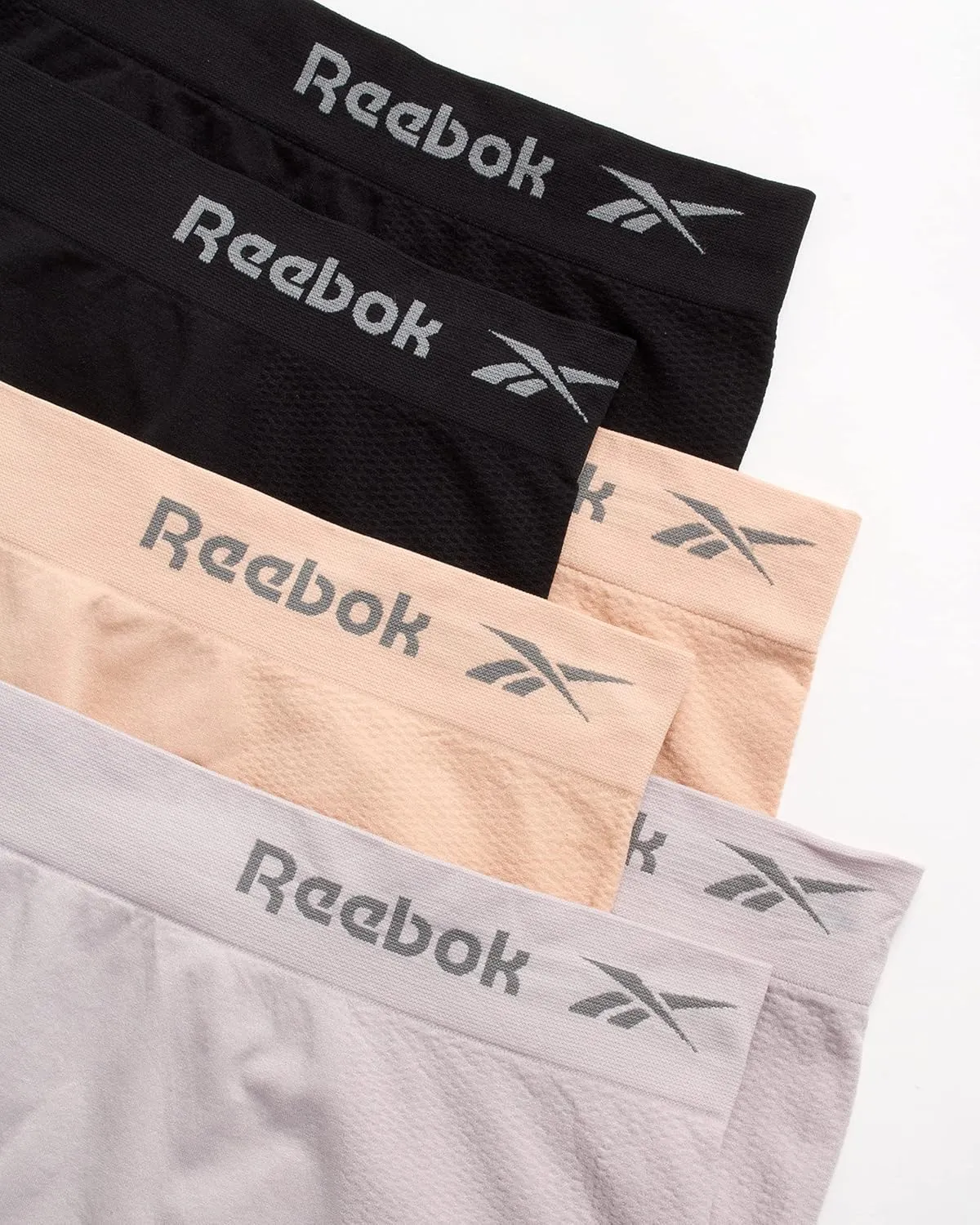 Reebok Womens Briefs - 6 Pack Performance High Waisted Seamless Underwear for Women (Sizes: S-XL, Extended Plus Size: 1X-3X)
