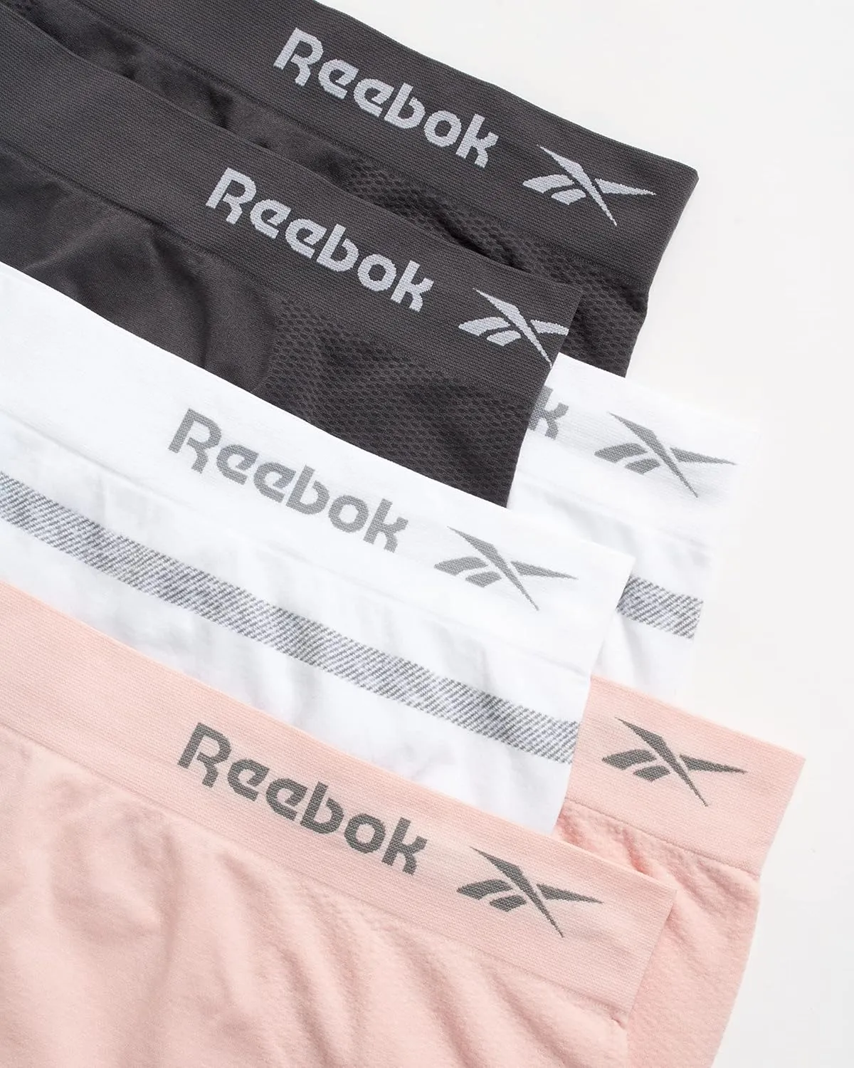 Reebok Womens Briefs - 6 Pack Performance High Waisted Seamless Underwear for Women (Sizes: S-XL, Extended Plus Size: 1X-3X)