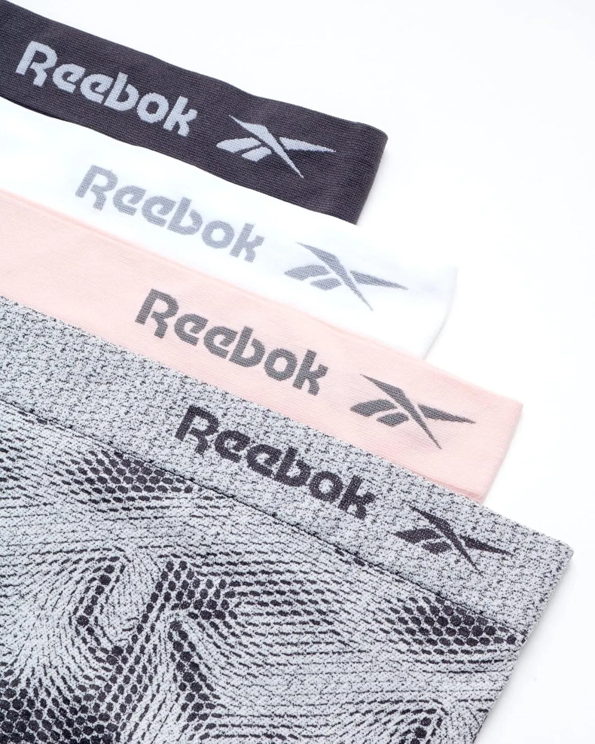 Reebok Womens Briefs Underwear - 4 Pack Seamless Stretch Performance High Cut or Boyshorts Panties for Women (Sizes: S-XL)