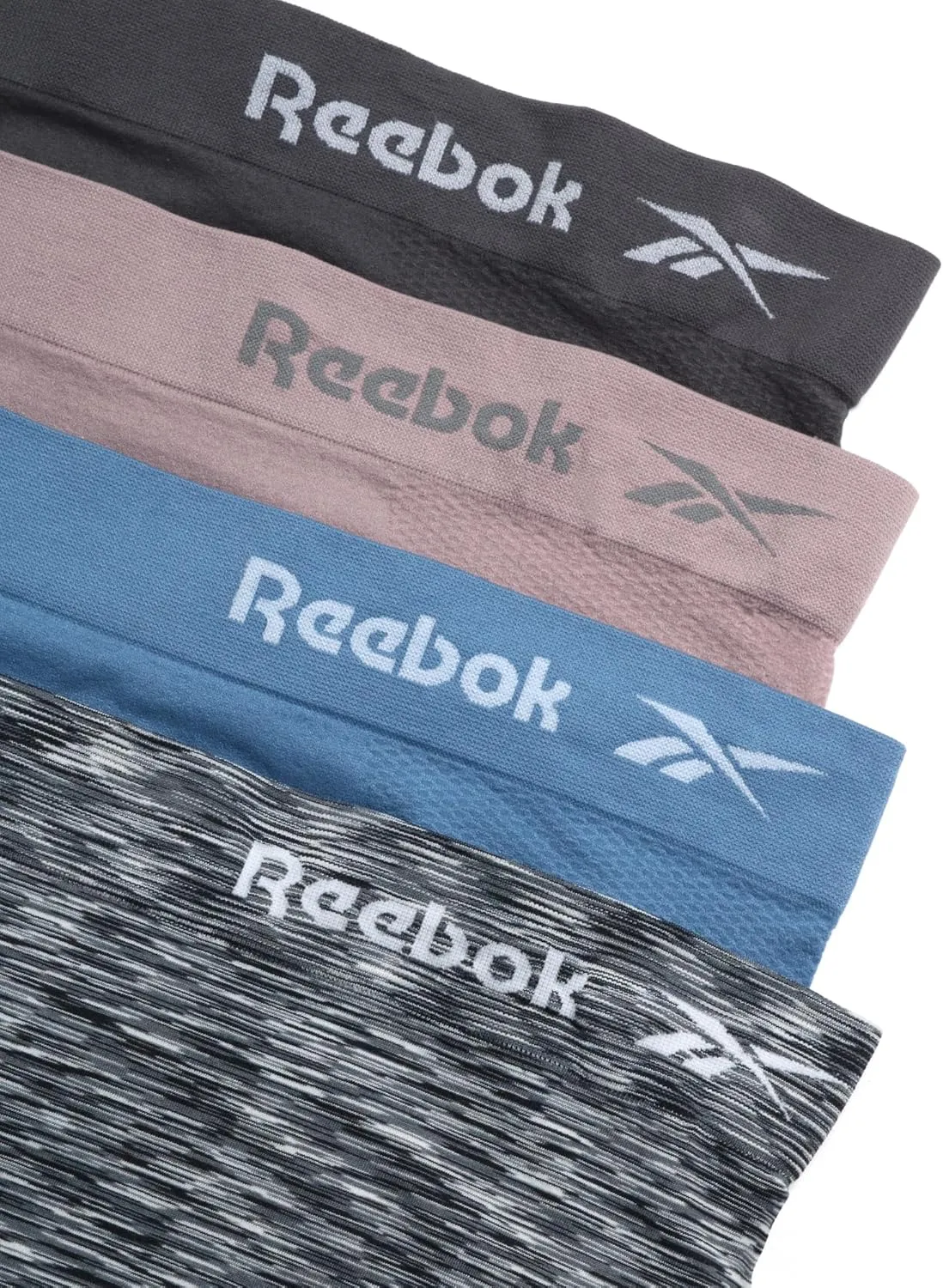 Reebok Womens Briefs Underwear - 4 Pack Seamless Stretch Performance High Cut or Boyshorts Panties for Women (Sizes: S-XL)
