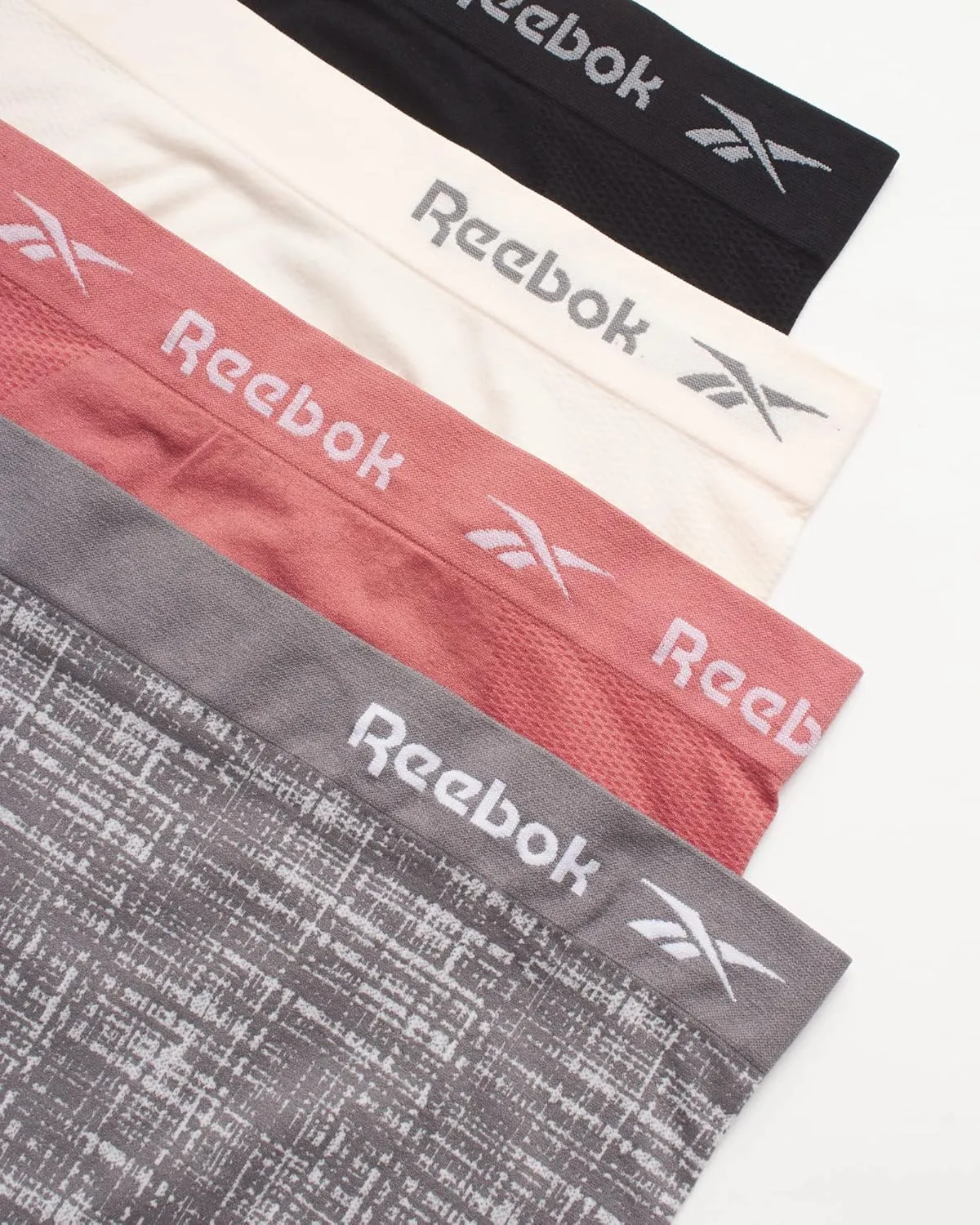 Reebok Womens Briefs Underwear - 4 Pack Seamless Stretch Performance High Cut or Boyshorts Panties for Women (Sizes: S-XL)
