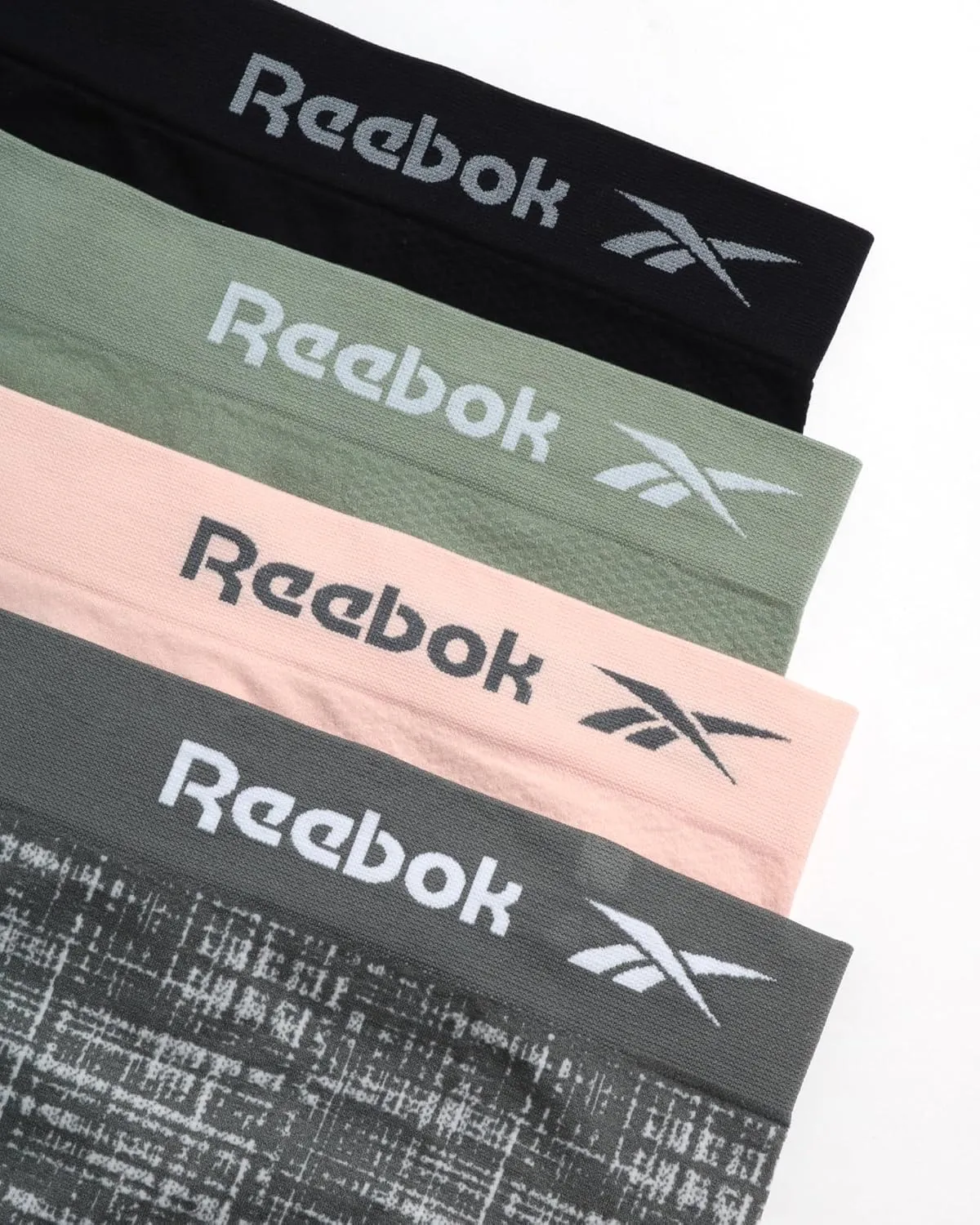 Reebok Womens Briefs Underwear - 4 Pack Seamless Stretch Performance High Cut or Boyshorts Panties for Women (Sizes: S-XL)