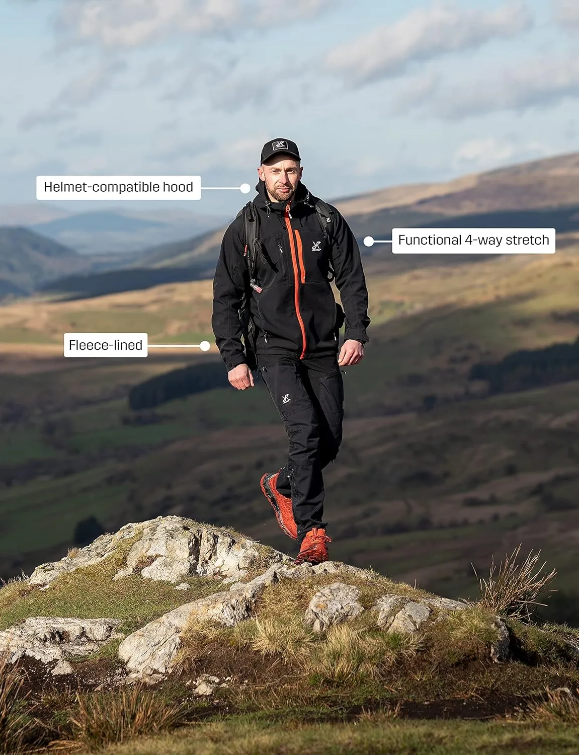 RevolutionRace Men's Hiball Jacket, Ventilated and Water Repellent Jacket for All Outdoor Activities