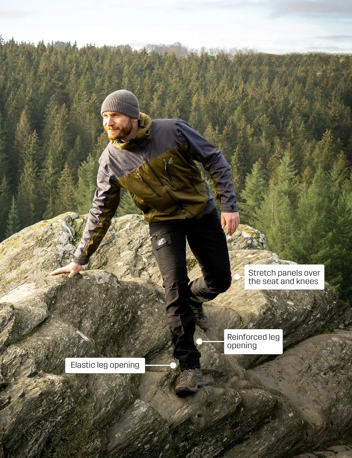 RevolutionRace Men's Nordwand & Nordwand Pro - Durable and Ventilated Outdoor Pants