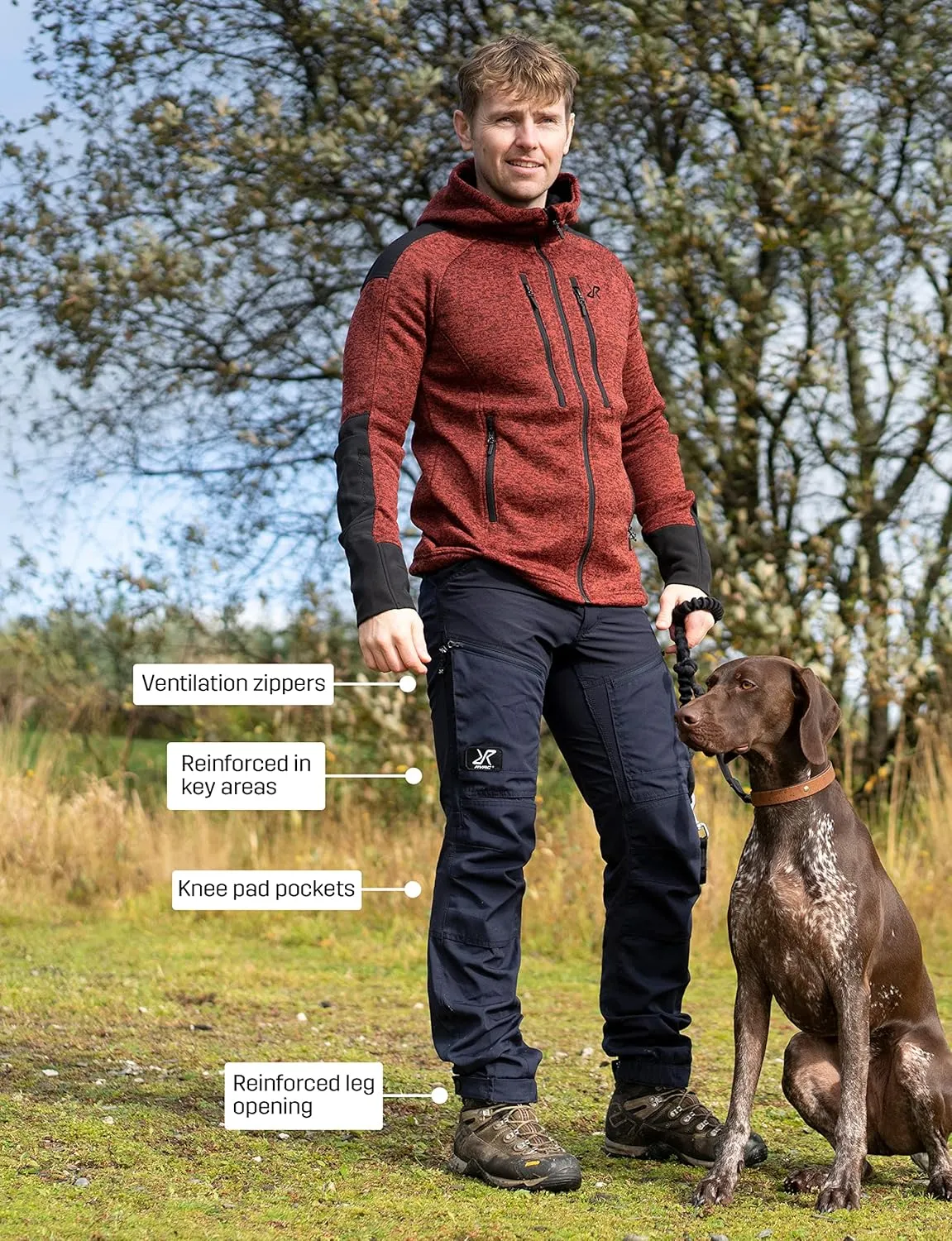 RevolutionRace Men’s RVRC GP Pro Pants, Durable and Ventilated Pants for All Outdoor Activities