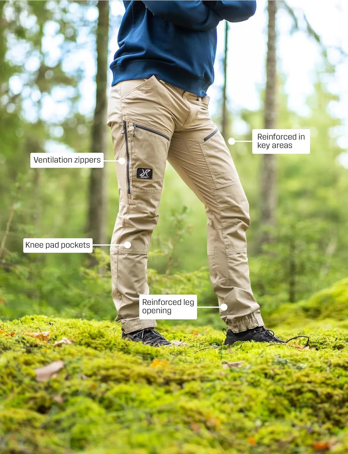 RevolutionRace Men’s RVRC GP Pro Pants, Durable and Ventilated Pants for All Outdoor Activities